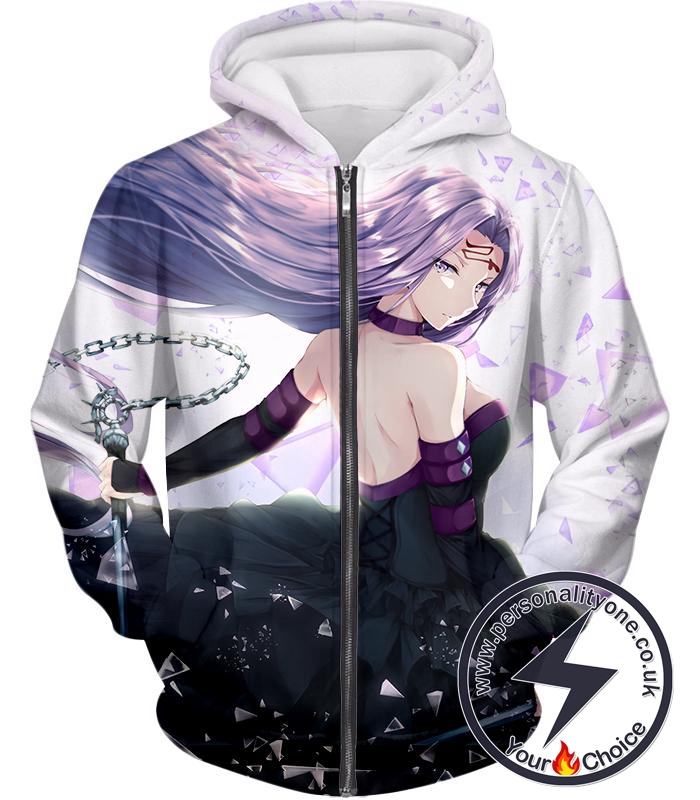 Fate Stay Night Stunning Rider Class Servant Medusa Action Zip Up Hoodie